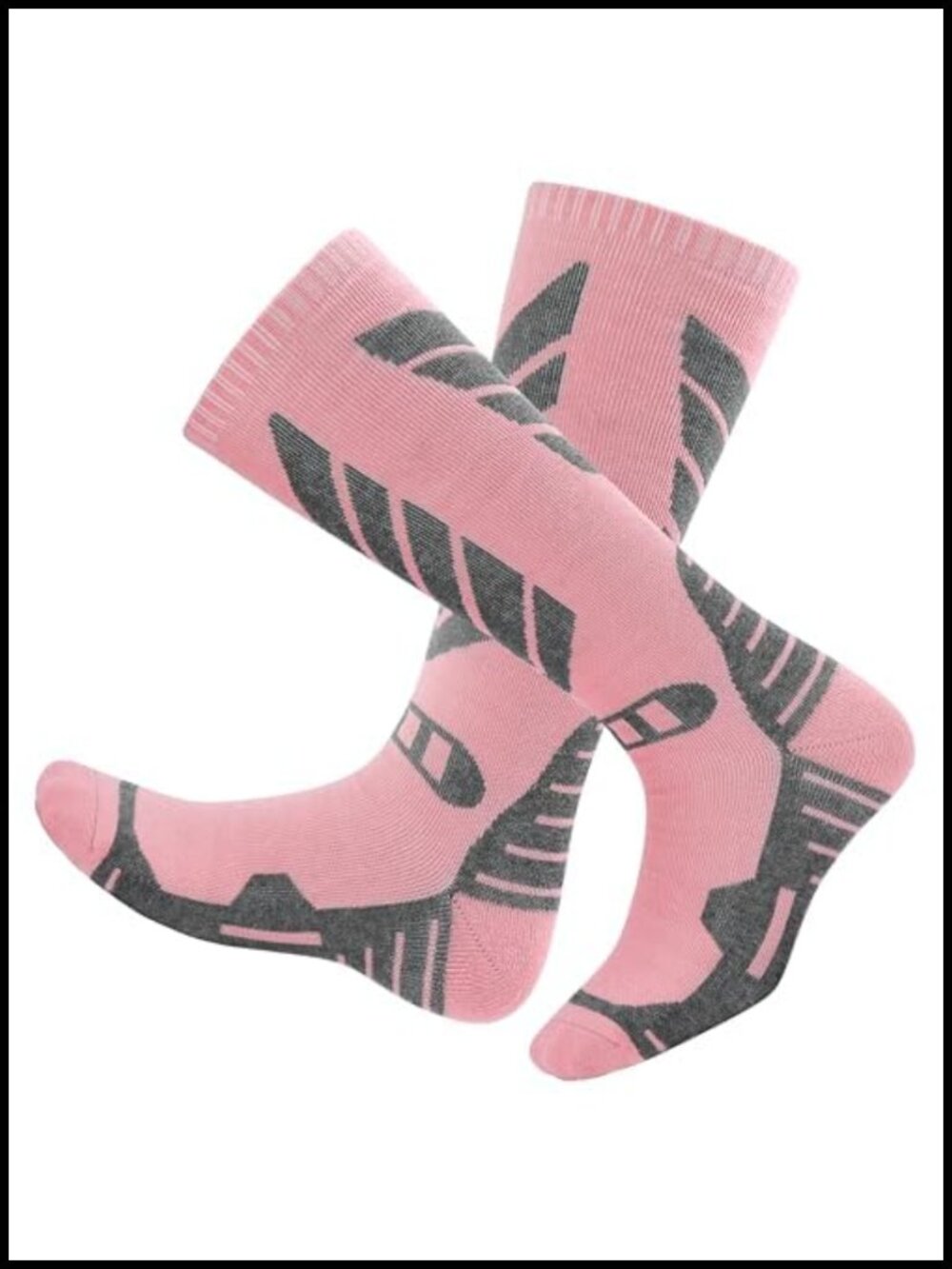 Merino Wool Ski Socks 2 Pairs Knee High Thermal Snowboard Socks